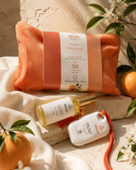 Coffret solaire Mïnek Fleur d'Oranger avec crème solaire et huile solaire SPF 50