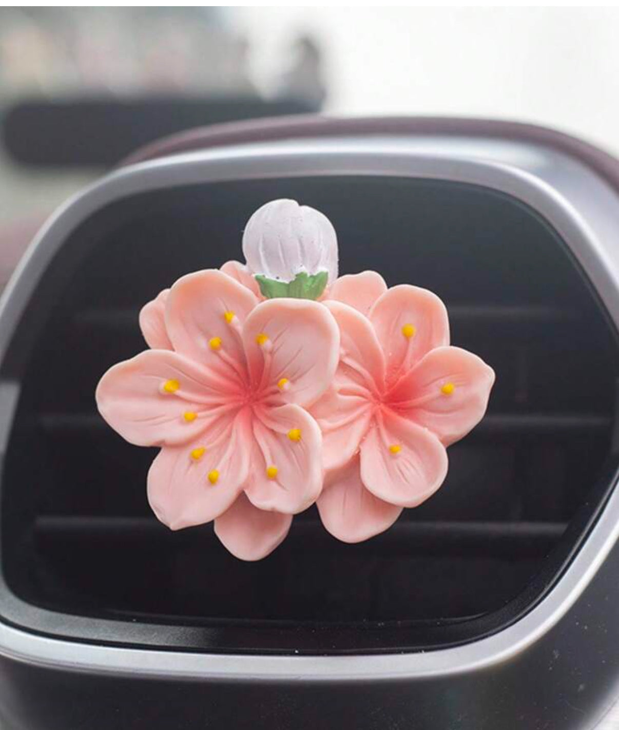 Diffuseur de voiture en plâtre – Fleur neutre à parfumer